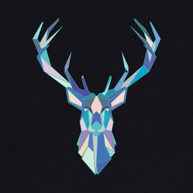 Geometric Polygonal Deer by Eugenex